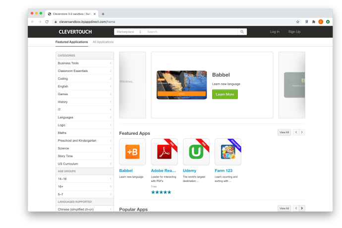 Cleverstore apps